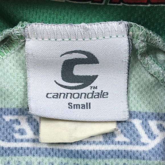 Cannondale 7UP Soda Men’s Cycling Bike Green Jersey Size Small Maxxis Ritchie - Picture 6 of 9